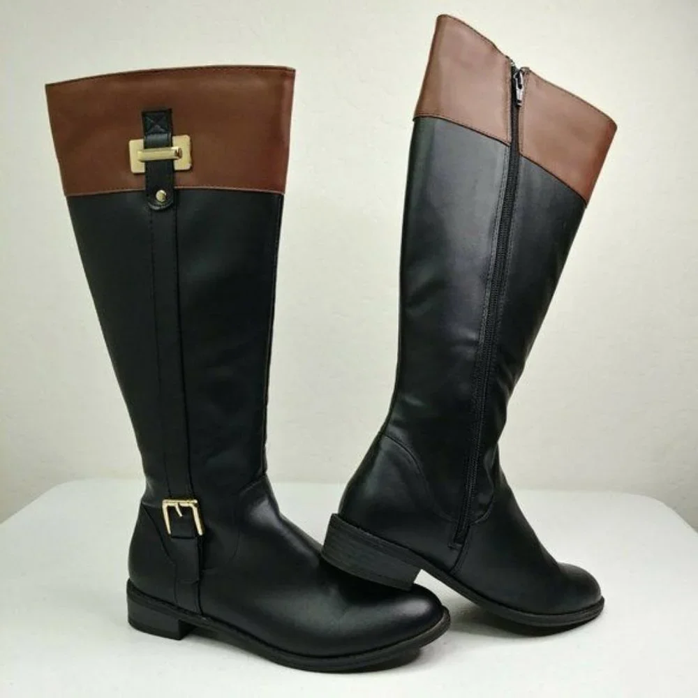 Riding Boots Karen Scott Deliee Closed Toe Women's Size 6.5M